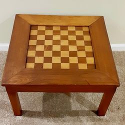 Vintage Handmade Chess Table