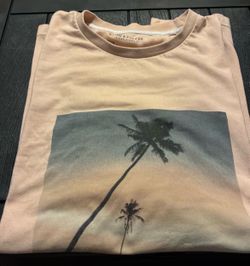 Denim and Flower Peach/Salmon XL mens T-shirt