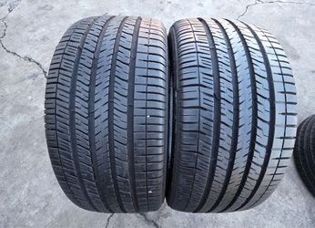 2 USED TIRES GOODYEAR 215/45/17
