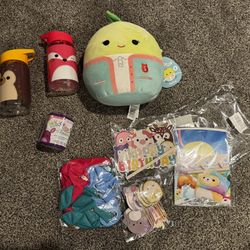 Set of new Squishmallow items