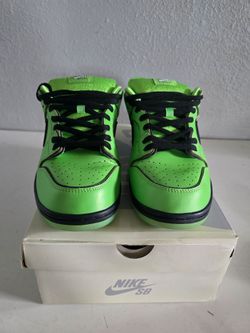 Nike SB Dunk Low Powerpuff Girls Buttercup Edition Size 11