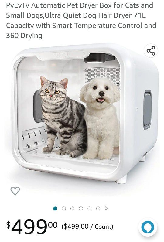 Automatic Pet Dryer Box for Cats and Small Dogs
