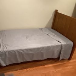 Pottery Barn Matching Twin Bed and Desk