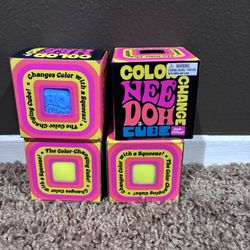 Needoh Color Changing Cube Squishy