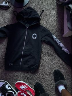 Black Chrome Hearts zipup