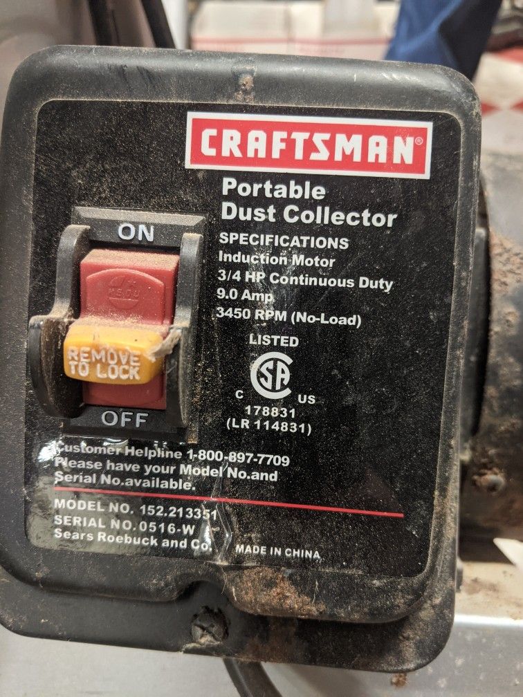 Craftsman Portable Dust Collector