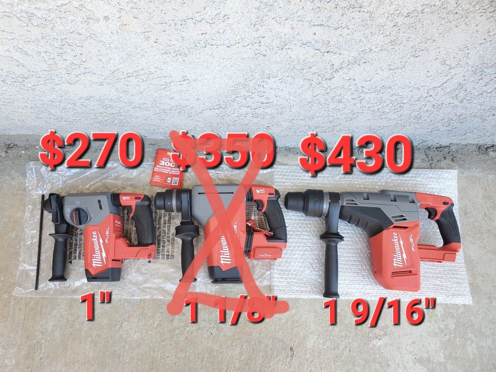 Milwaukee 1" Rotary Hammer Brushless Fuel M18