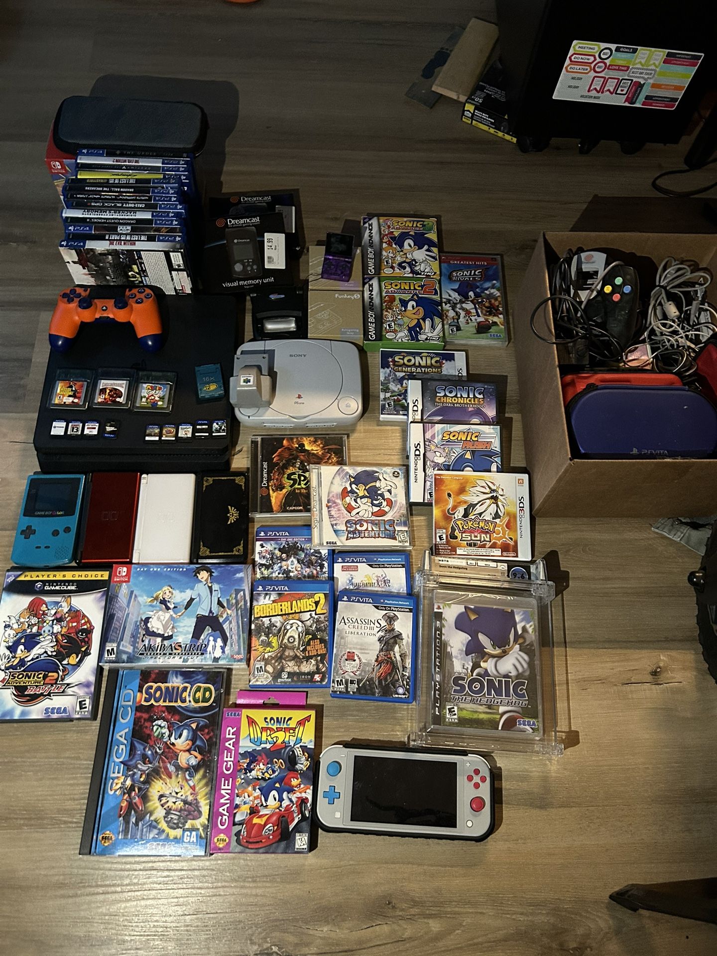 Large Video Game Bundle / Lot For Sale Sega Nintendo Gameboy Pokemon Sonic 