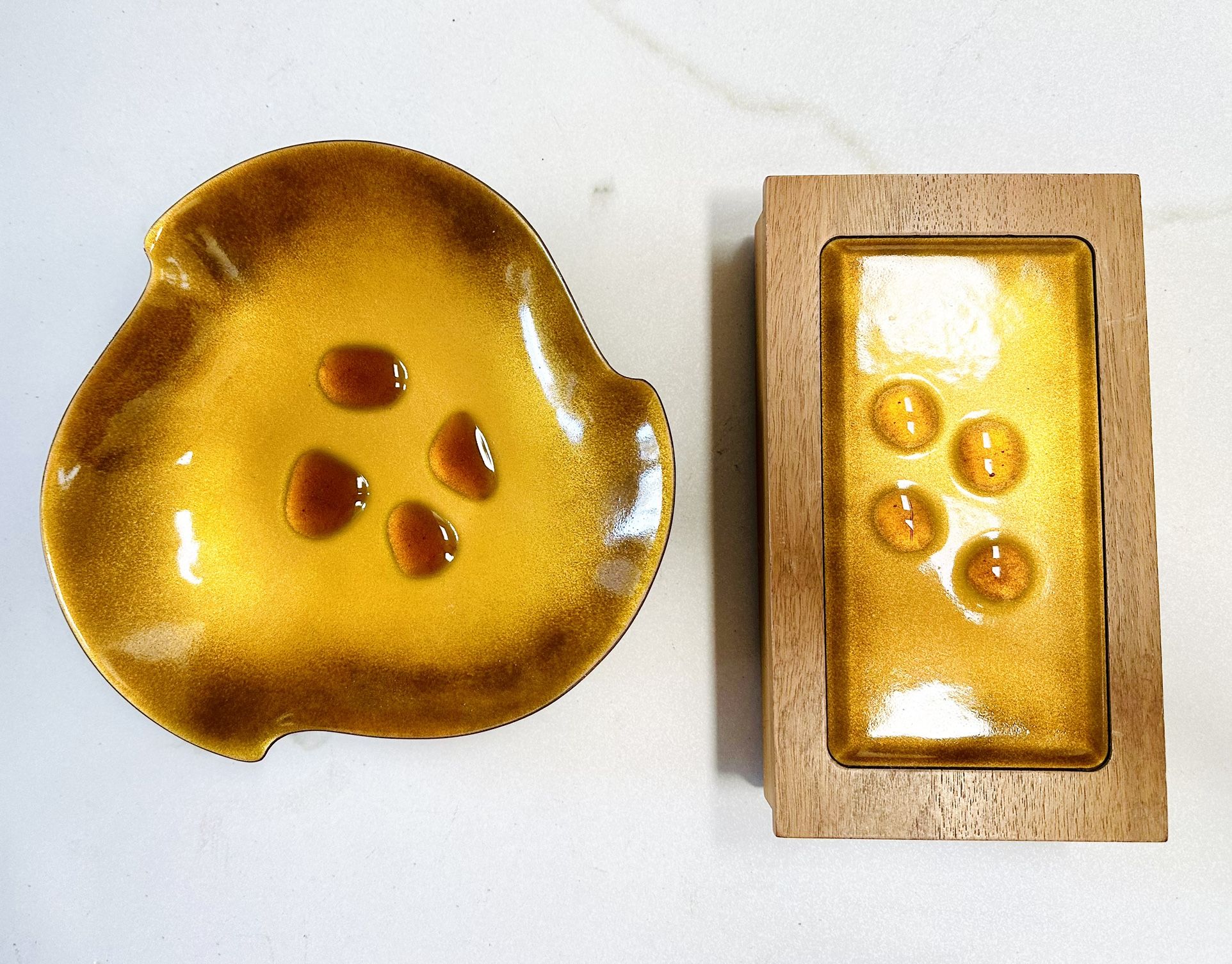 Vintage MCM Bovano Enameled Copper Art Pieces