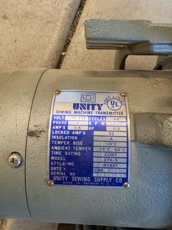 Sewing machine clutch motor