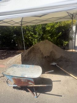 PAVER BASE / CRUSHED AGGREGATE – LEFTOVER  Leftover paver base from my backyard project. Good for pavers, walkways, patios, artificial turf base, leve
