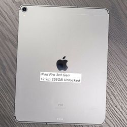 Apple IPad Pro 3rd Gen  12.9inch  256gb Unlocked 