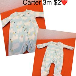 Carters Pijama Great Condition 3m ❤️❤️❤️firm Price U