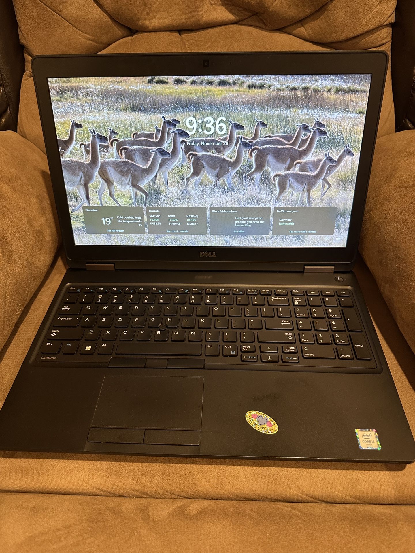 15” Dell Laptop *16 Gb RAM *USB-C *SSD Drive