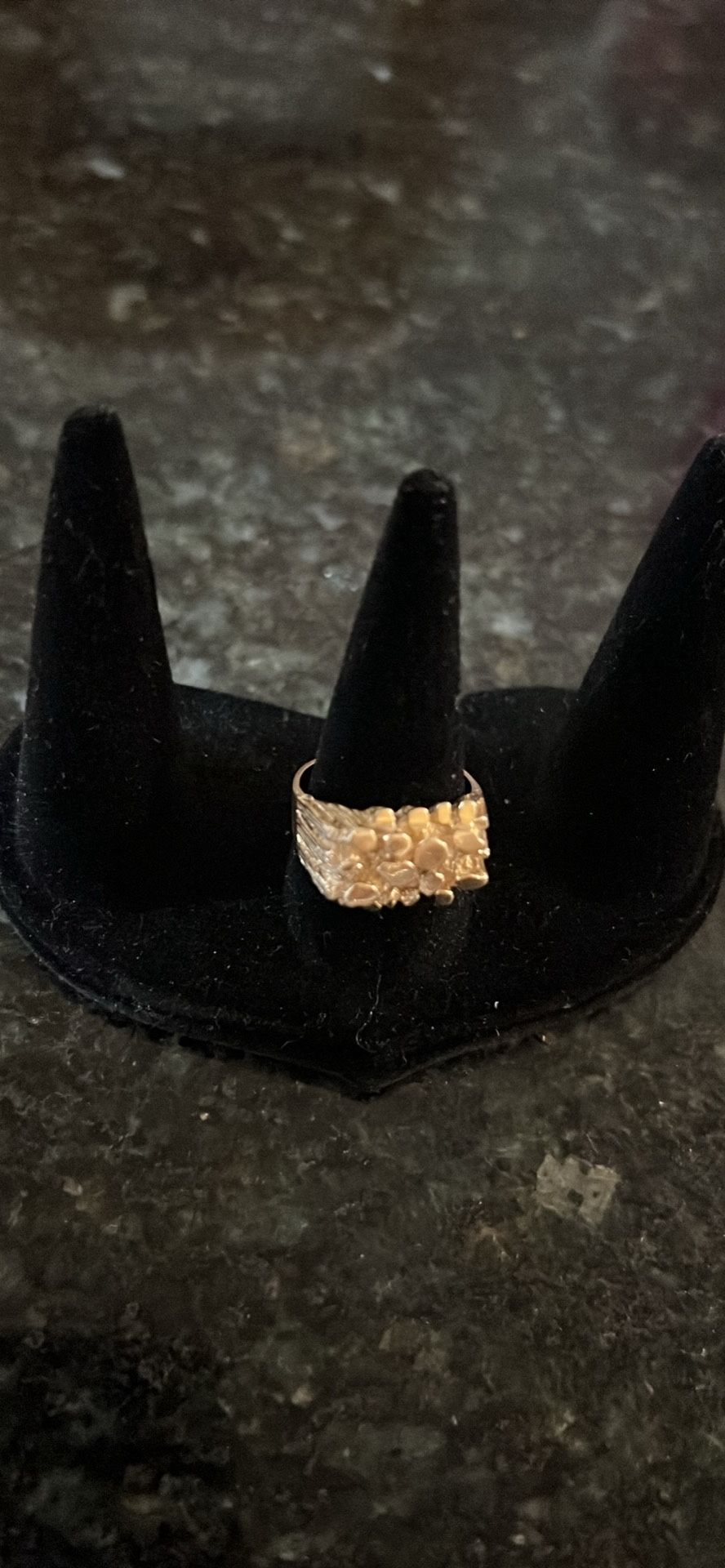 14k Solid Gold Nugget Ring