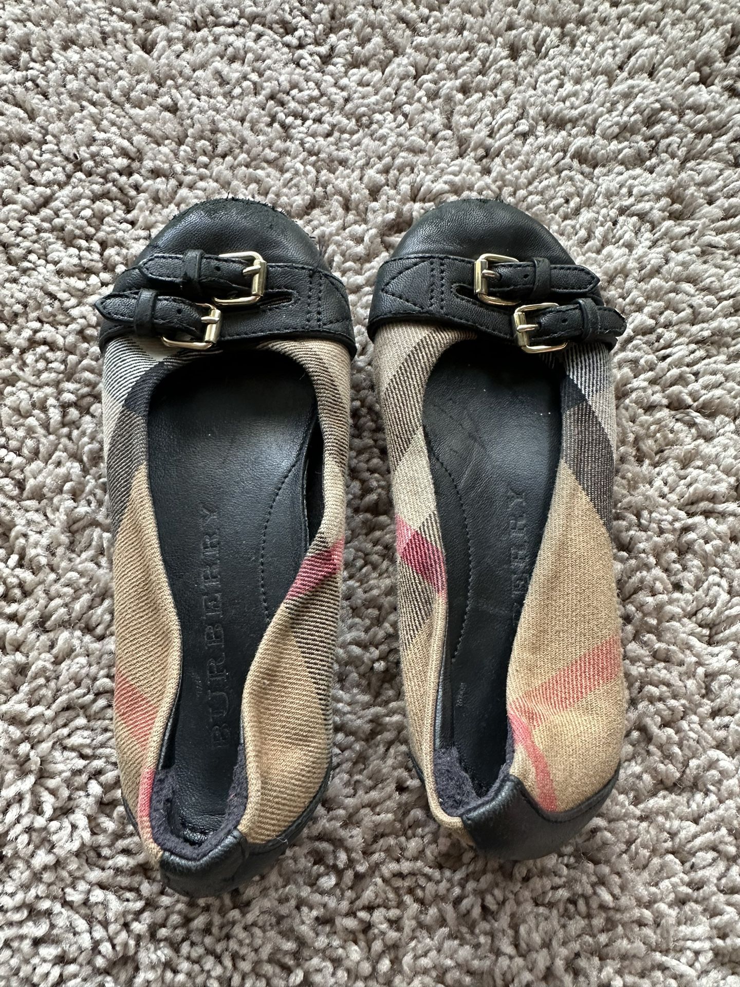 Burberry Girls Shoes Size 27 Made In Italy