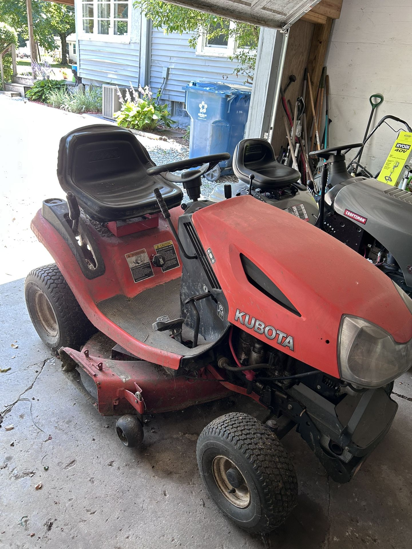 Kubota Riding Lawn Mower Please Read Description for Sale in