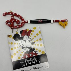 Positively Minnie Mouse Disney Store Christmas Ornament Collectible Key NWT