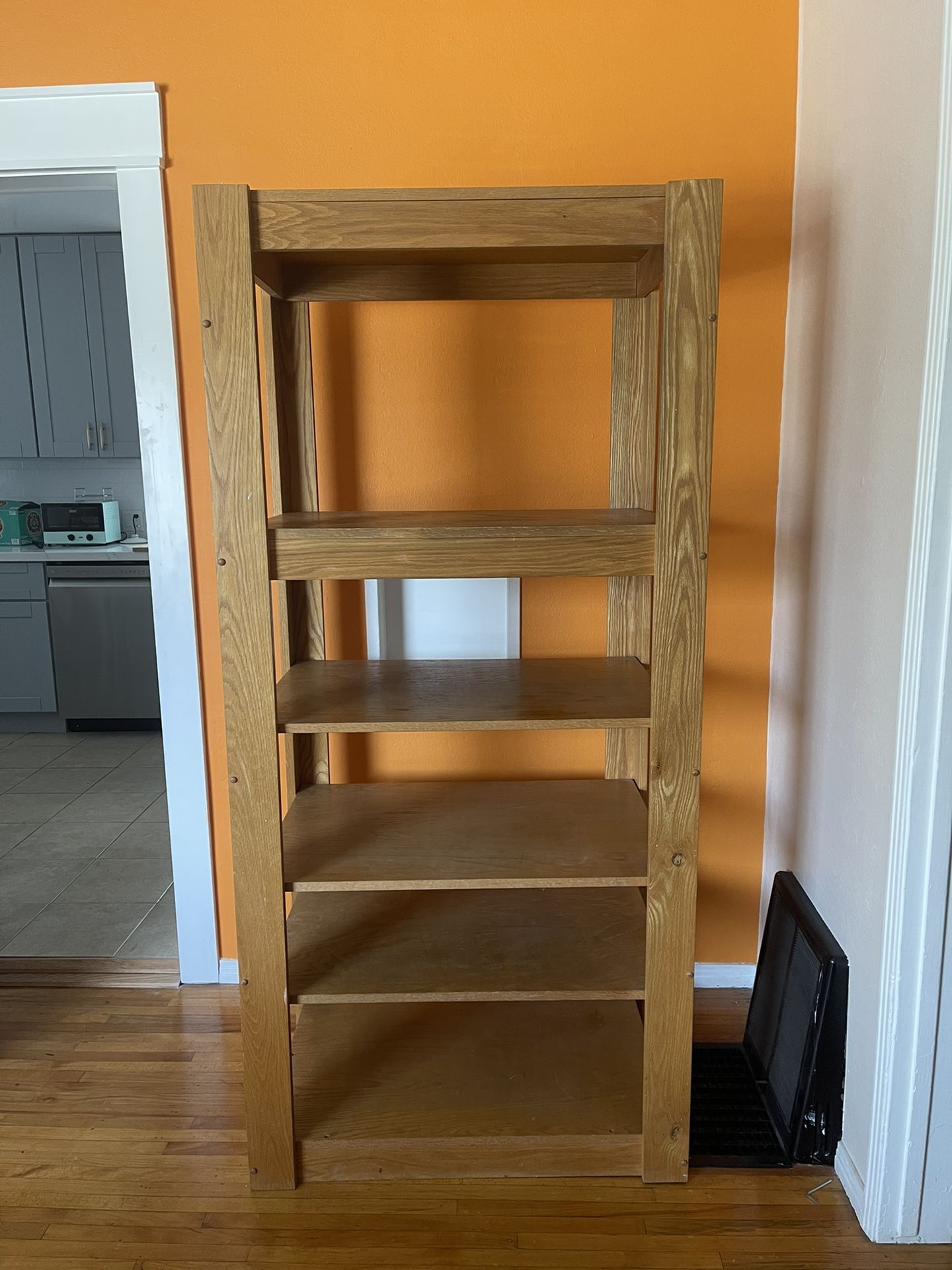 vintage oak shelf