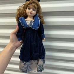 European Vintage Porcelain Doll 