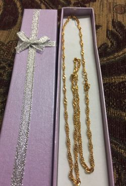 Necklace China pure gold plated