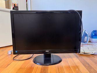 AOC 24” 1080p Monitor – Laptop Cable Included