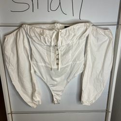 White Bodysuit For Woman