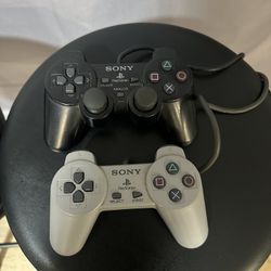 PlayStation 2 (PS2) Controllers – Tested & Working (Pair)