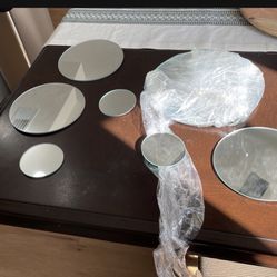 Set Of Round Mirrors Decorative