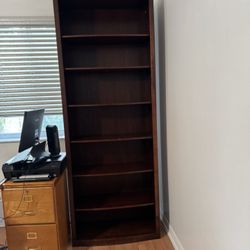Riley Holliday Furniture Wood 7 Shelf Book Case