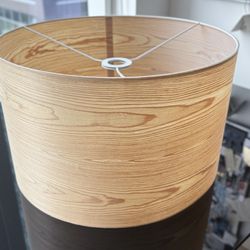 Vintage lampshade made of real wood grain-17 1/4” D x 10 1/2” H