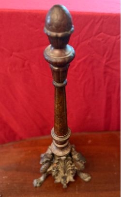Antique Victorian Baroque or Gothic Style Heavy Brass Doorstop