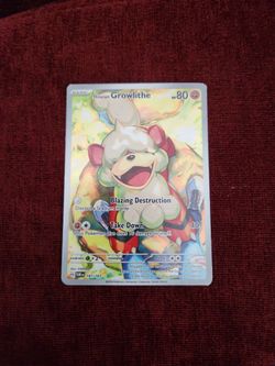 Hisuian Growlithe Illustration Rare