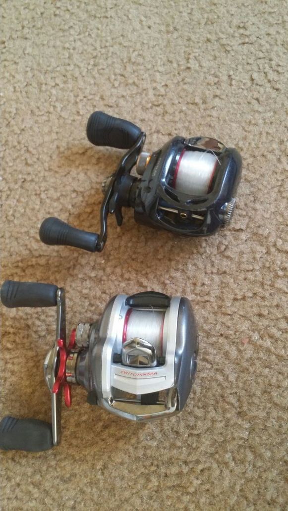 Daiwa Exceler 100HSA and Daiwa MegaForce Twitchin 100TSH fishing reels