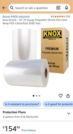 Knox Brand - 14" 75 Gauge Polyolefin Shrink