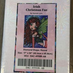 Diamond Art Club Painting DAC Irish Christmas Fae By Hannah Lynn NEW RETIRED RARE