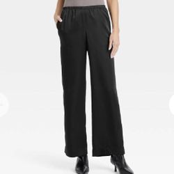 🖤 A New Day Satin Wide-Leg Pants – Black (NEW) Retails For $30