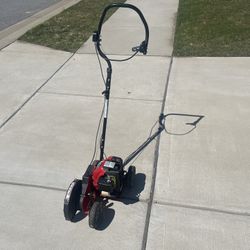 Troy bilt 4 Cycle Walk Behind Edger Runs Good