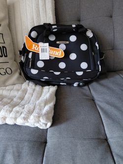 (Black And White Polka Dot) Travel Tote Bag For 20$