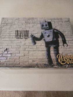 Urban Art Tagging Robot Puzzle