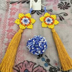 Beautiful Mexican Set Earrings And Ring