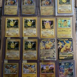 Pikachu Cards (16 Cards)