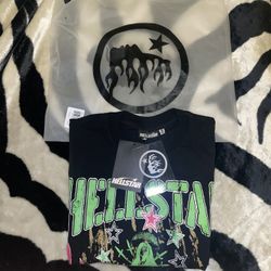HellStar T-shirts Black Multi Color For Sale 💯🔥