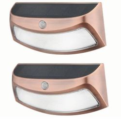 Path LED Solar Light(2) Dusk To Dawn in Copper