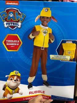 New, Toddler Paw Patrol Deluxe Costume Size 2t -3t . Comes with Fillable Pup Pack