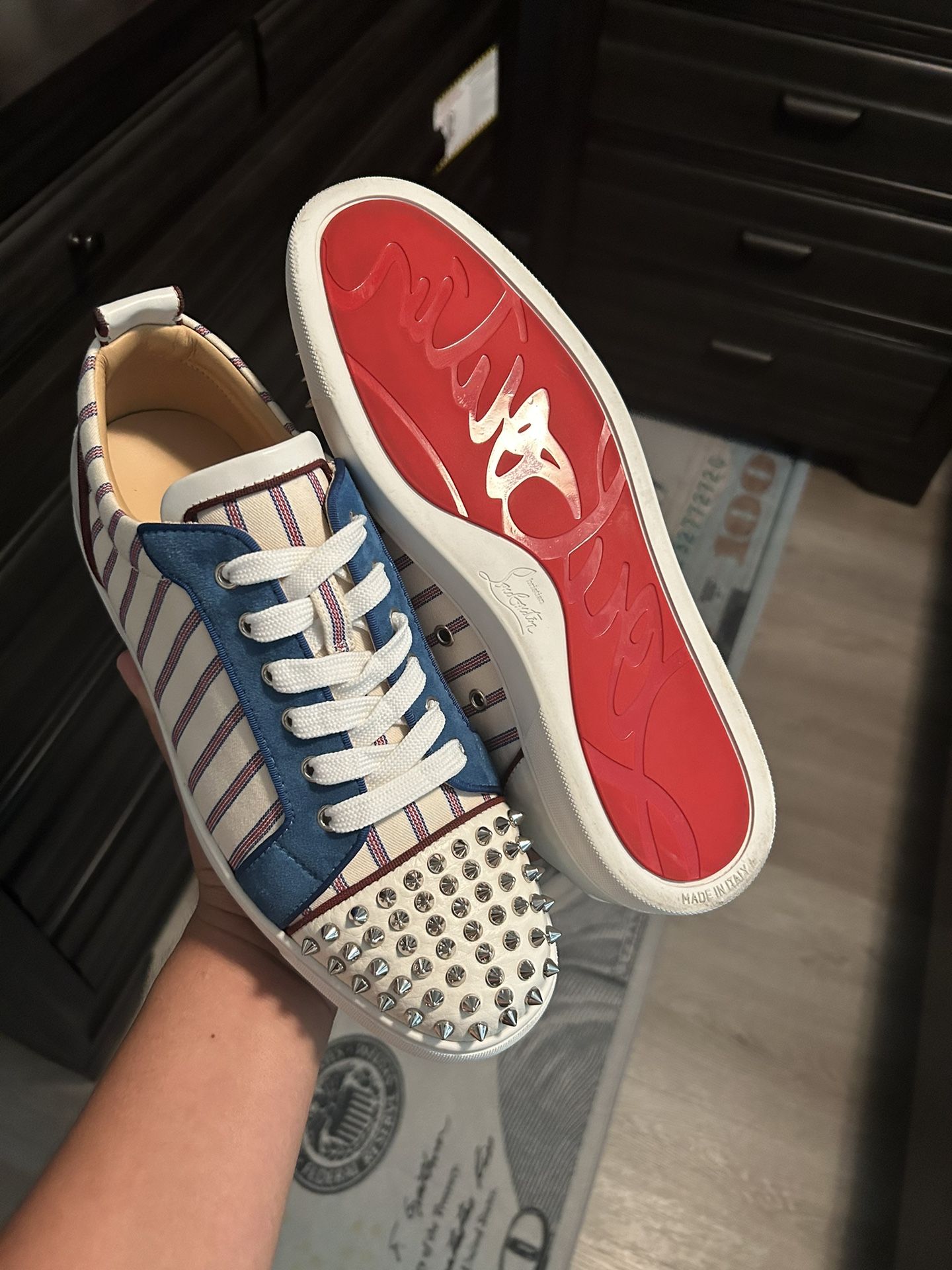 Christian Louboutin Spikes Orlato Flat