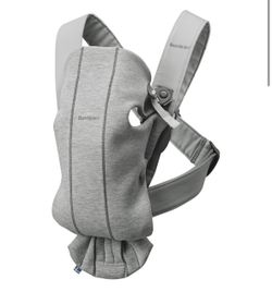 BabyBjörn Baby Carrier Mini, 3D Jersey, Light Gray 
