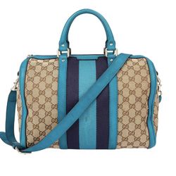 Gucci Vintage Web Boston Bag