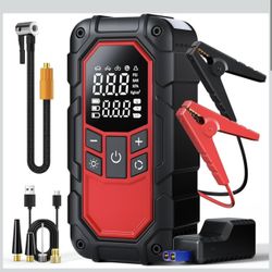 Jump Starter with Air Compressor,3000A car Battery, (9.0 Gasoline/6.5L Diesel