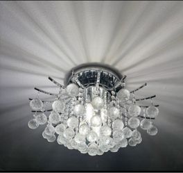 Crystal Ball Flush Mount Ceiling Light